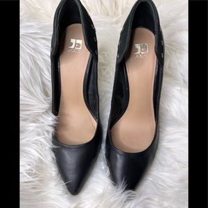 JOE’S -Black Leather Stud Grommet 4” High Heel Sz 8.5